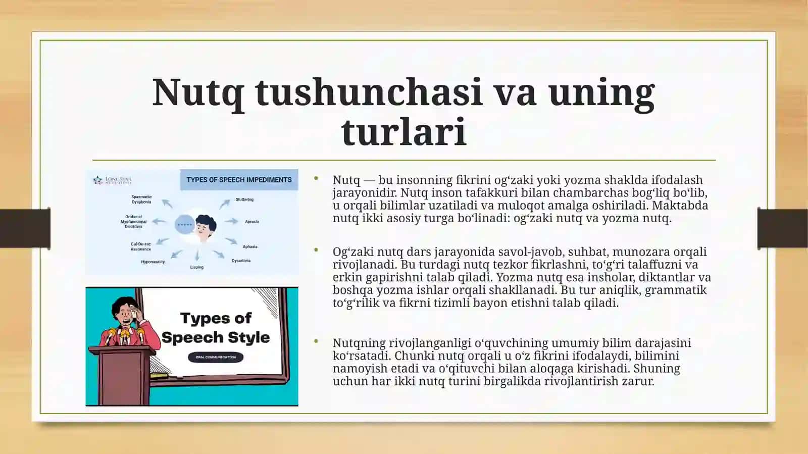 Maktabda oʻquvchilarni nutqni oʻstirish, bilimni nazorat qilish metodikasi 4