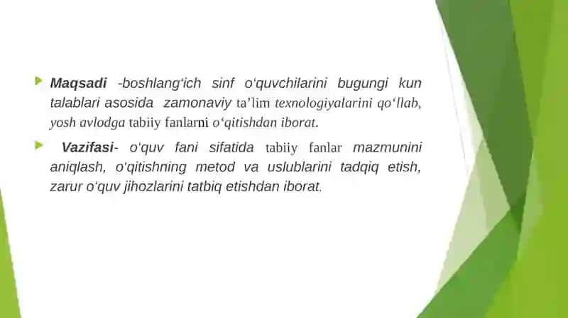 BOSHLANG`ICH TA'LIM TABIIY FANLARIDA EKSKURSIYA DARSLARI 4