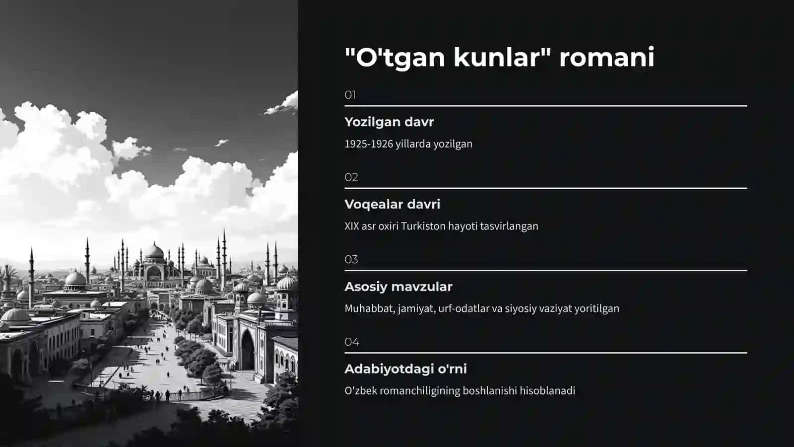 O'tgan Kunlar Romani 4
