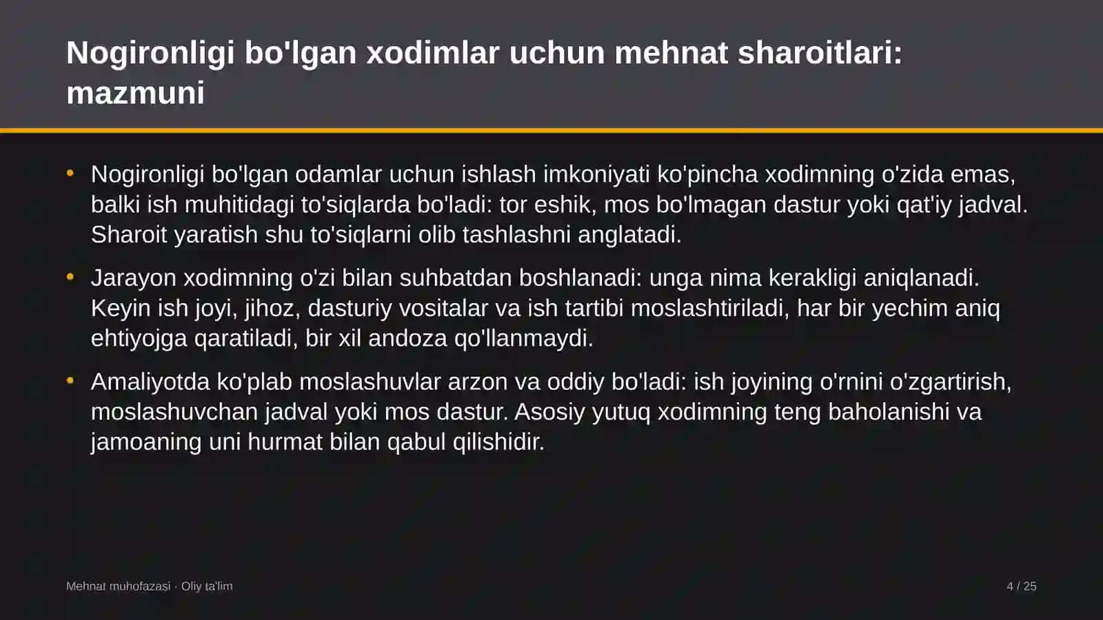 to'yxonalarda nogironligi bo'lgan xodimlar uchun mehnat sharoitlarini yaratish 5007 4