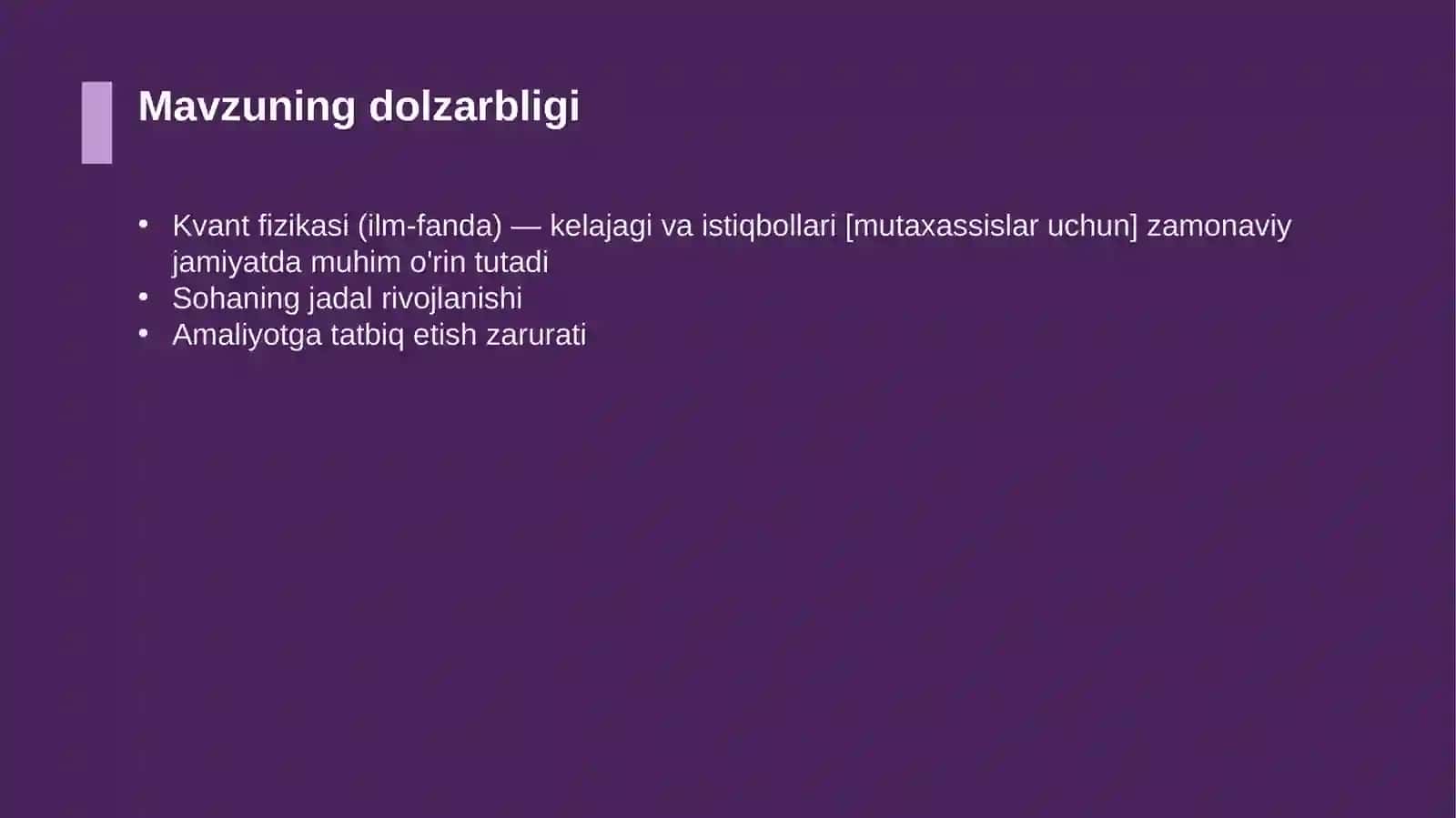 Kvant fizikasi (ilm-fanda) — kelajagi va istiqbollari [mutaxassislar uchun] 4