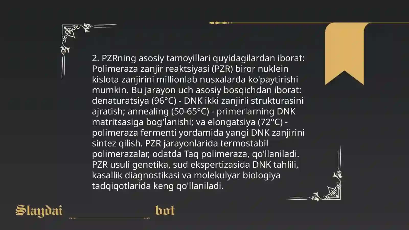 Polimeraza zanjir reaksiyasi (PZR) 4