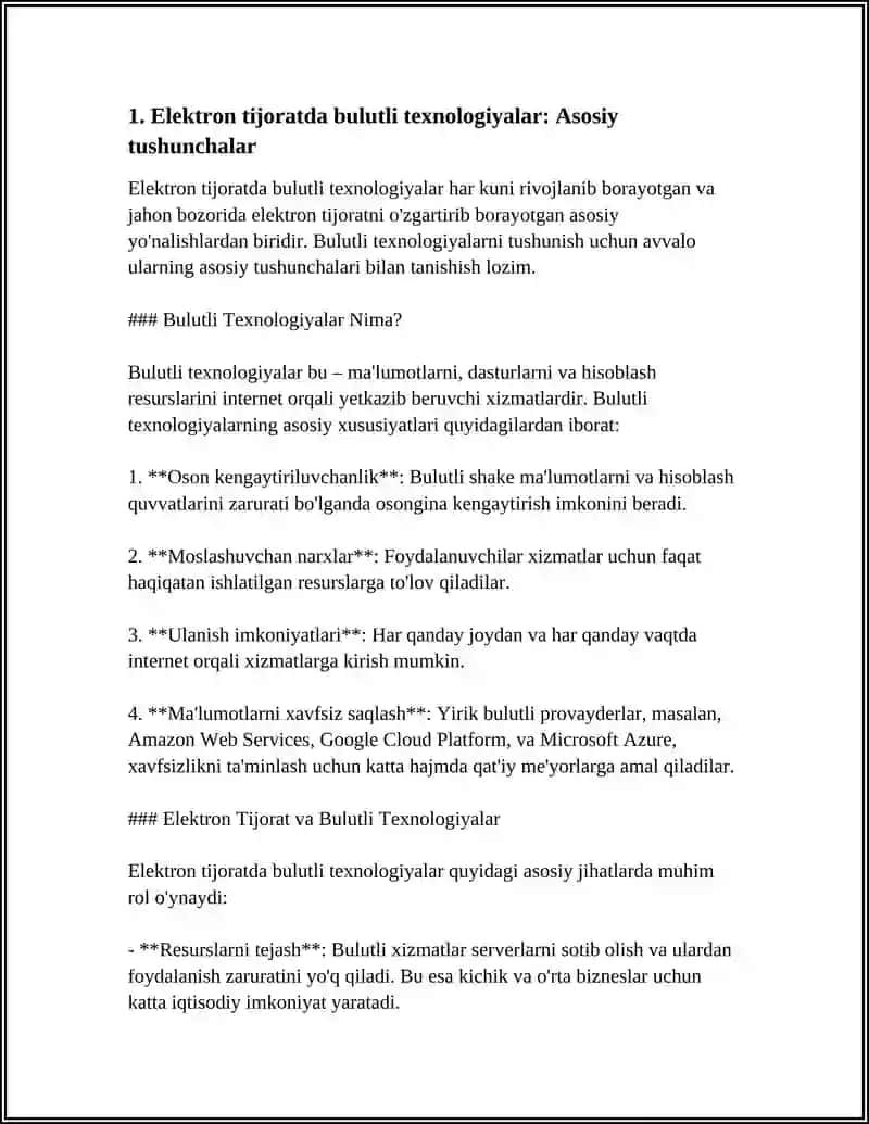 Elektron tijoratda bulutli texnologiyalar 4