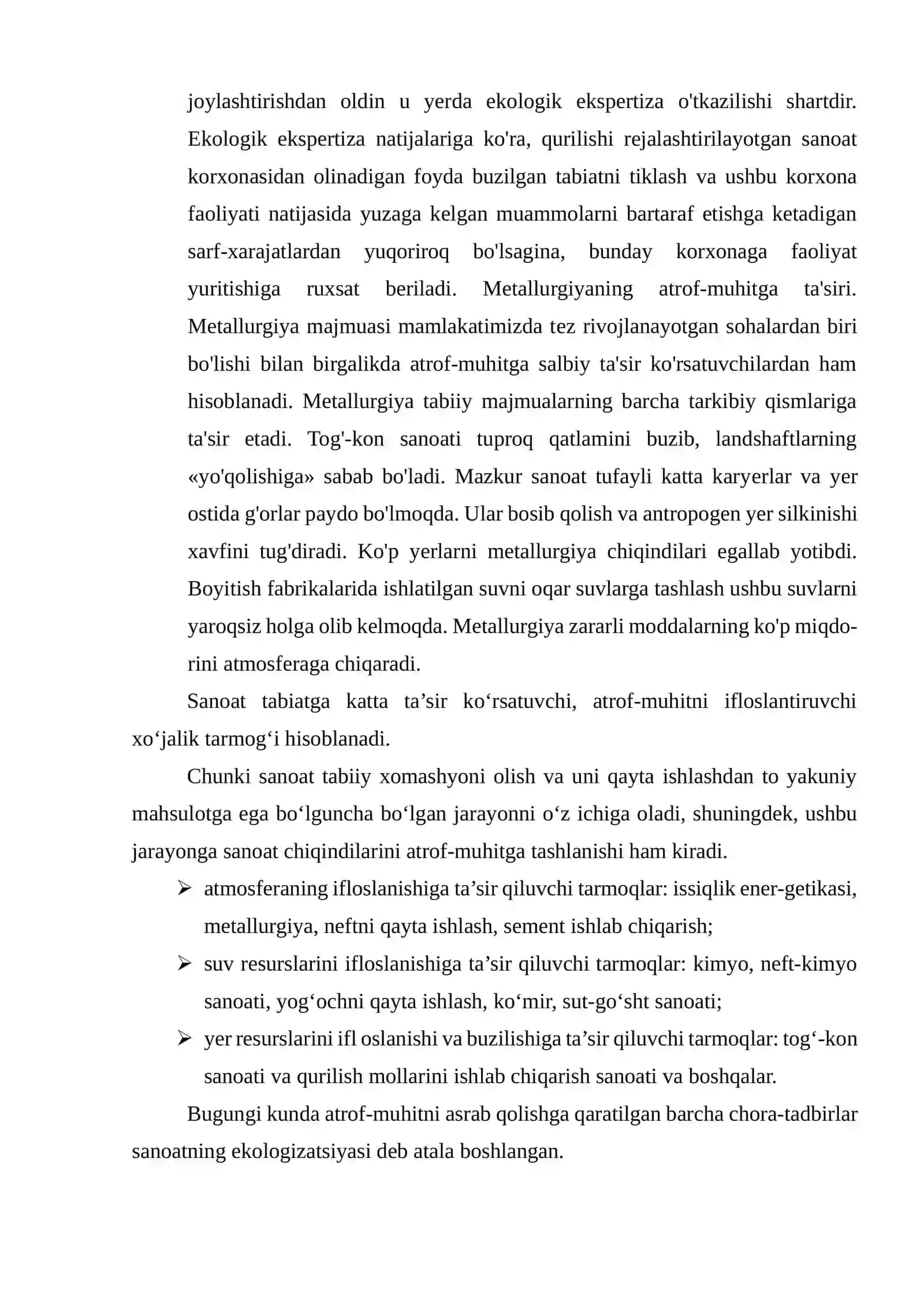 Sanoatning ekologiyaga ta’siri 4