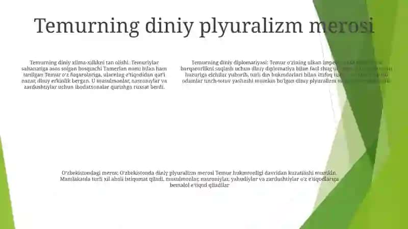 O'Zbekistonda Konfessiyalararo Diniy Bag'Rikenglikning Tarixiy Tajribasi 4