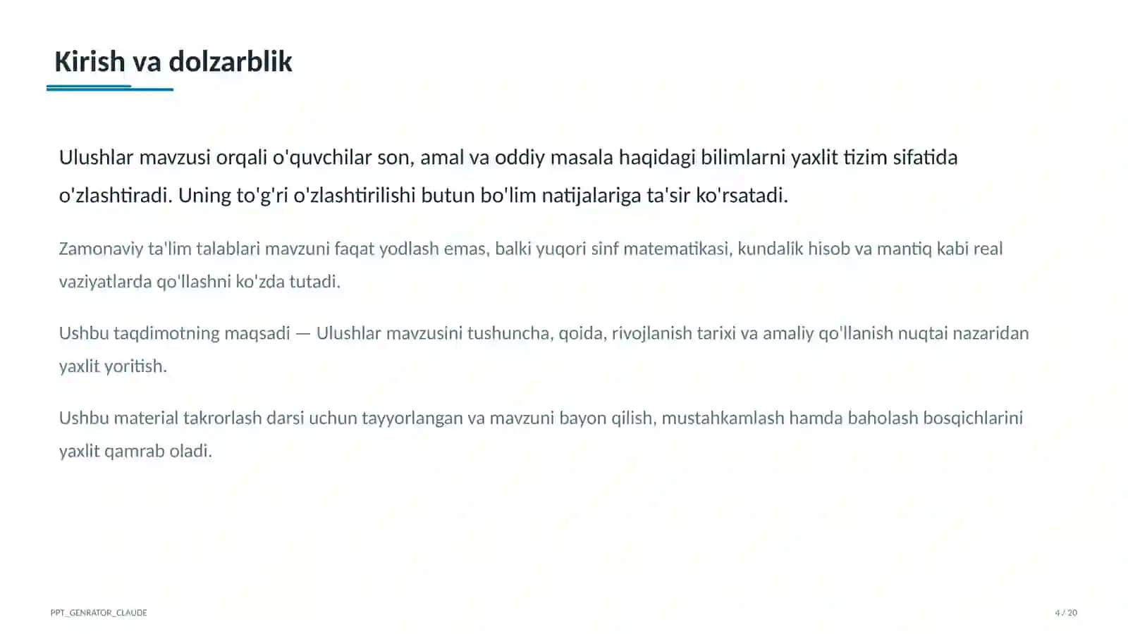 Ulushlar (3-sinf) 4