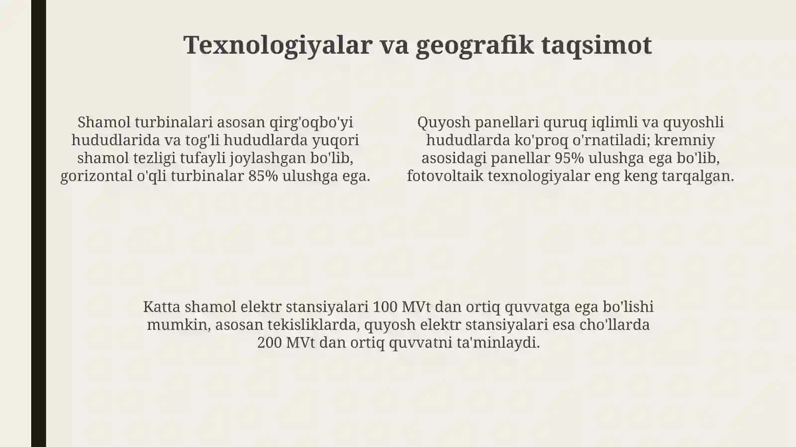 Shamol va quyosh energiya zaxiralari 4