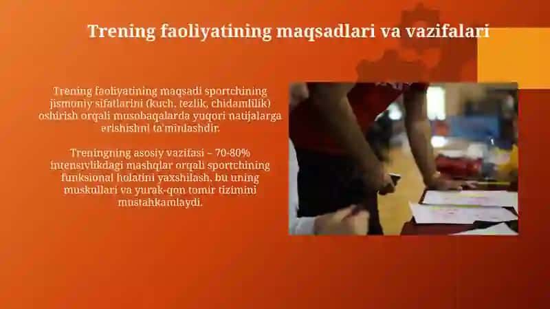 Yegil atletika bōyicha ōquv ishlarini tashkil qilish 4
