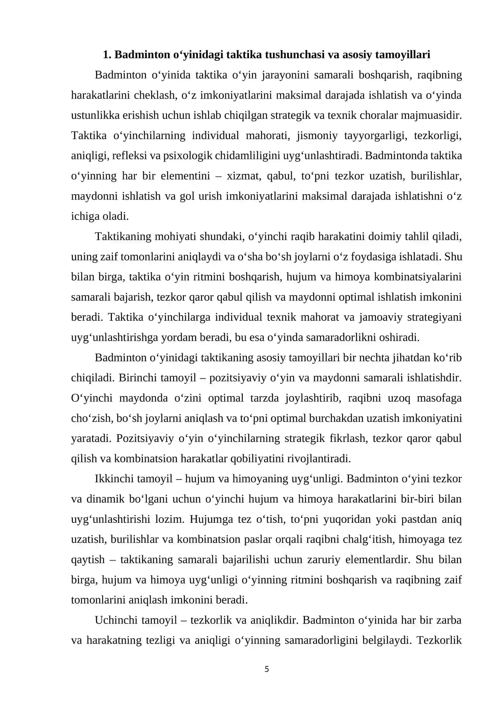 Badminton o‘yin texnikasi asoslari va uning tasnifi 4