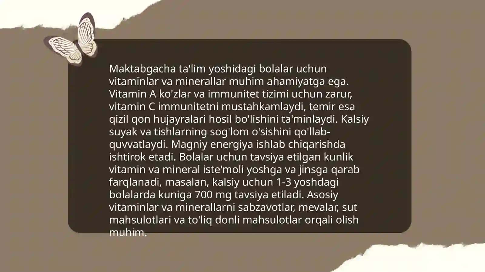 Maktabgacha taʼlim tashkilotida sogʻlom ovqatlanish minyusini tuzish 4