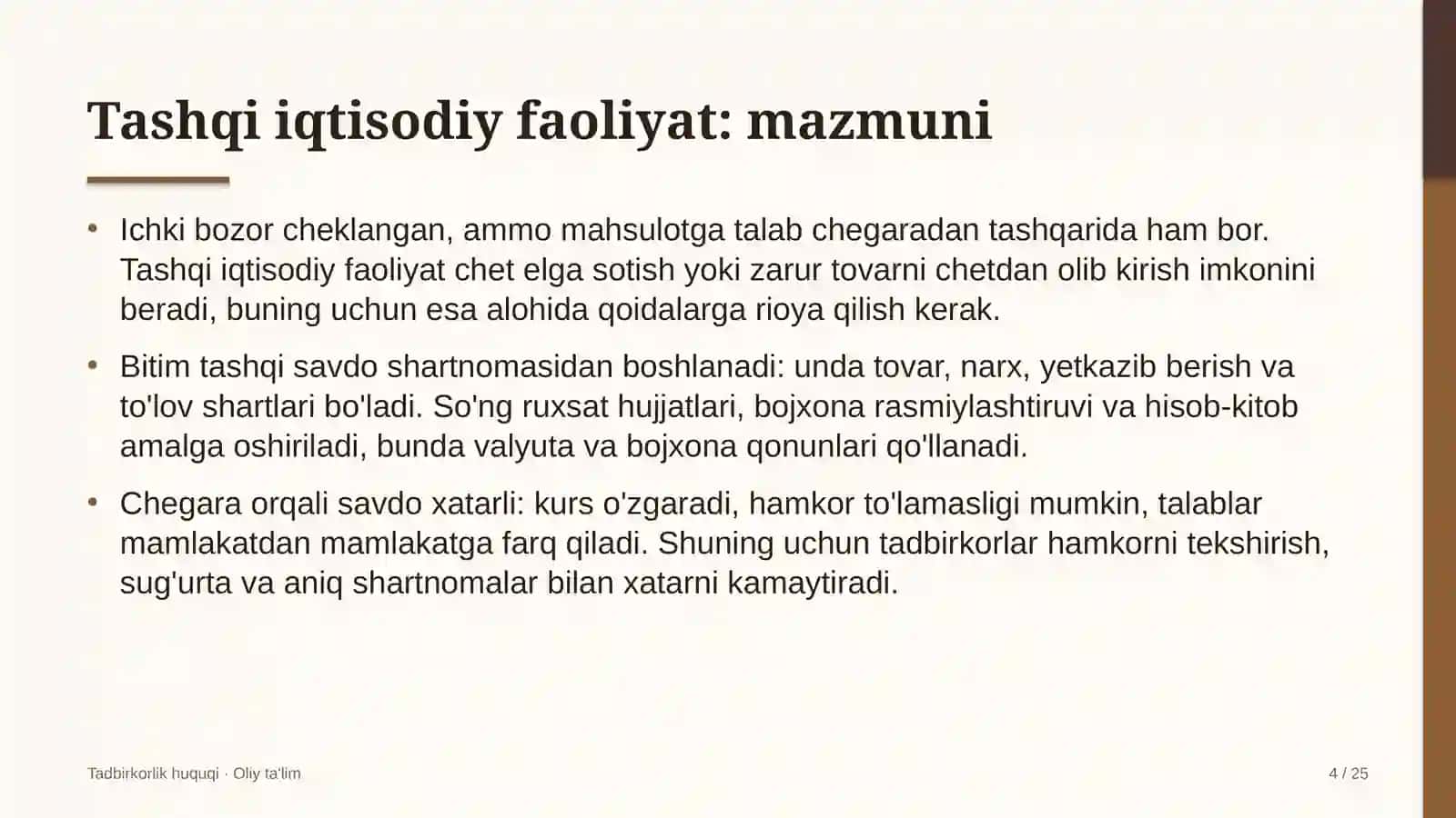 choyxonalarda tashqi iqtisodiy faoliyat 7801 4