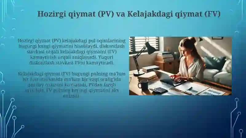 Pulning davriy qiymati va pul oqimlarining diskontli tahlili 4