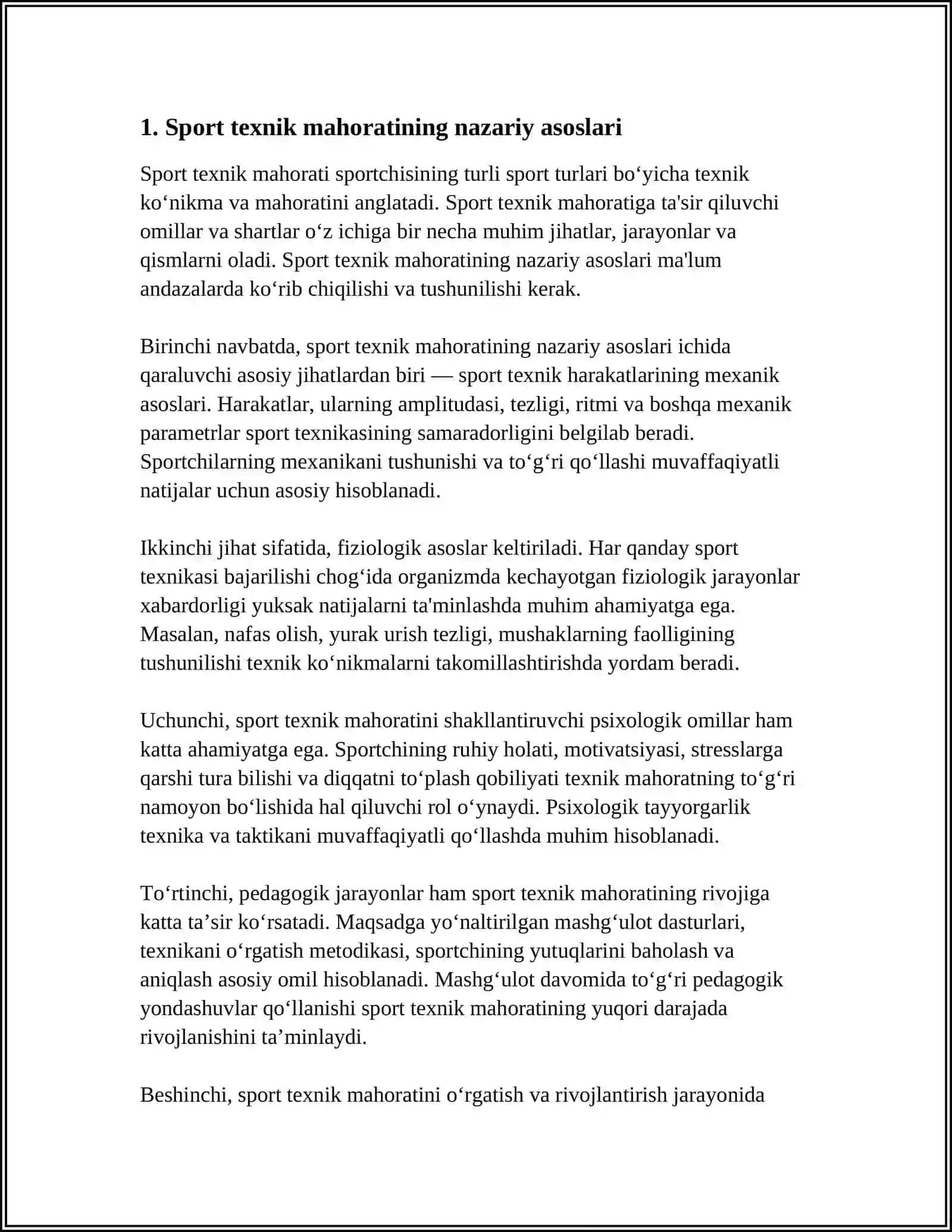 SPORT TEXNIK MAHORAT 4