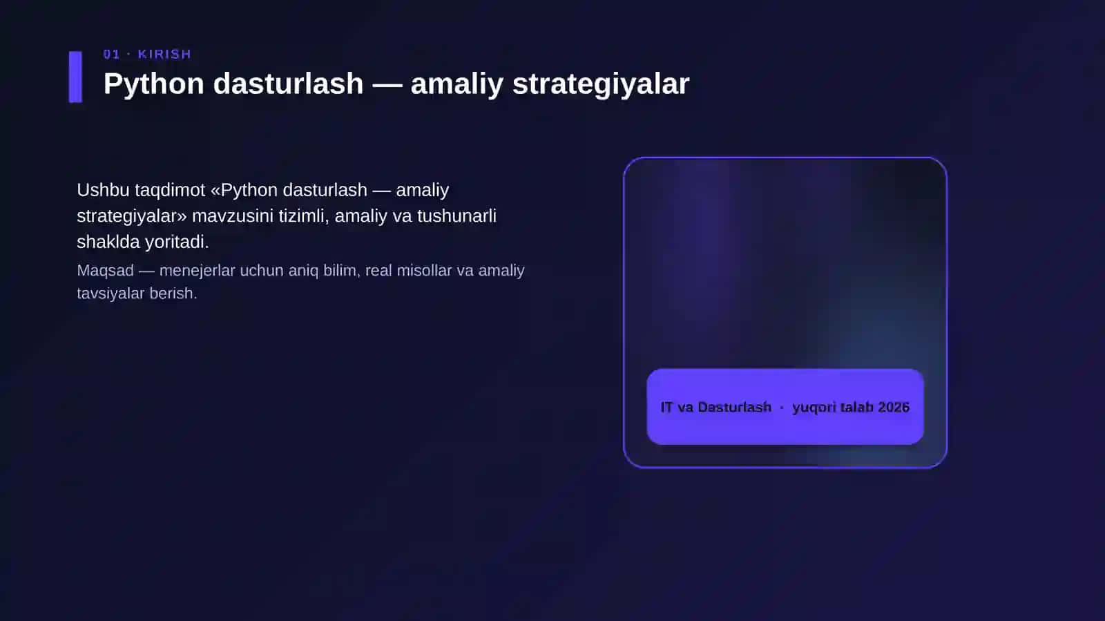 Python dasturlash — amaliy strategiyalar 4