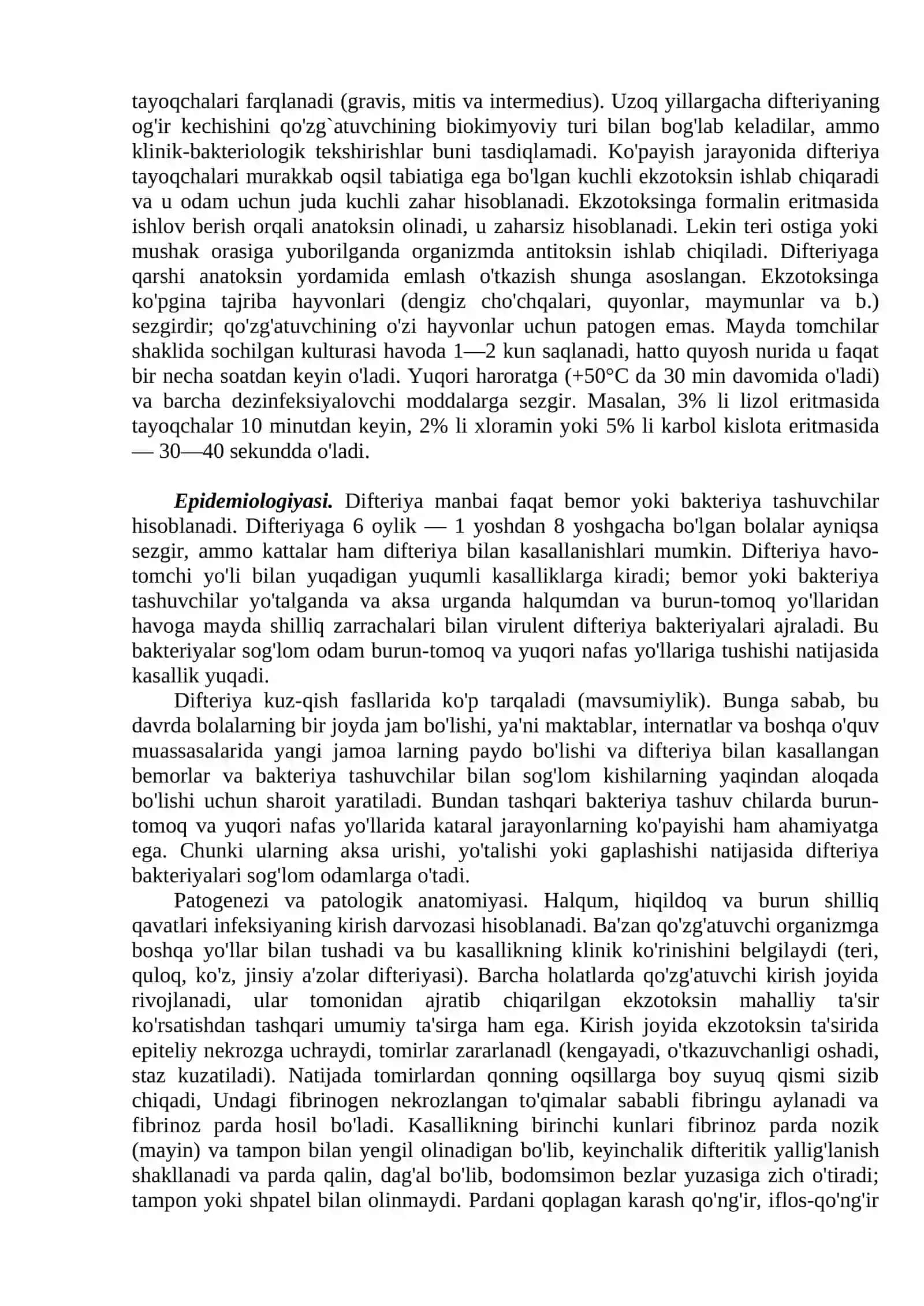 Qizamiq. Suvchechak. Skarlatina. Difteriya (bo’g’ma). Yuqumli mononukleoz kasalligi 4