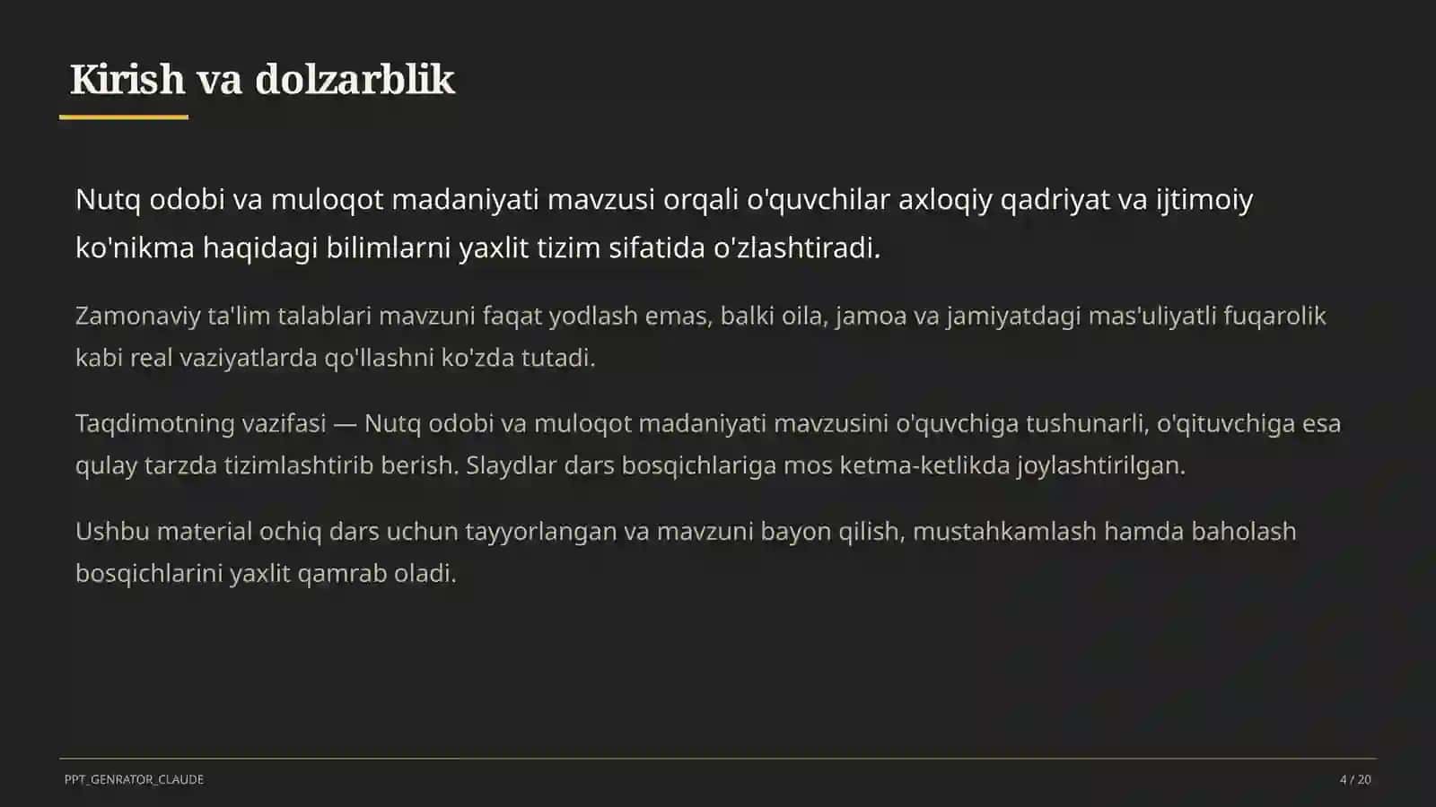 Nutq odobi va muloqot madaniyati (8-sinf) 4