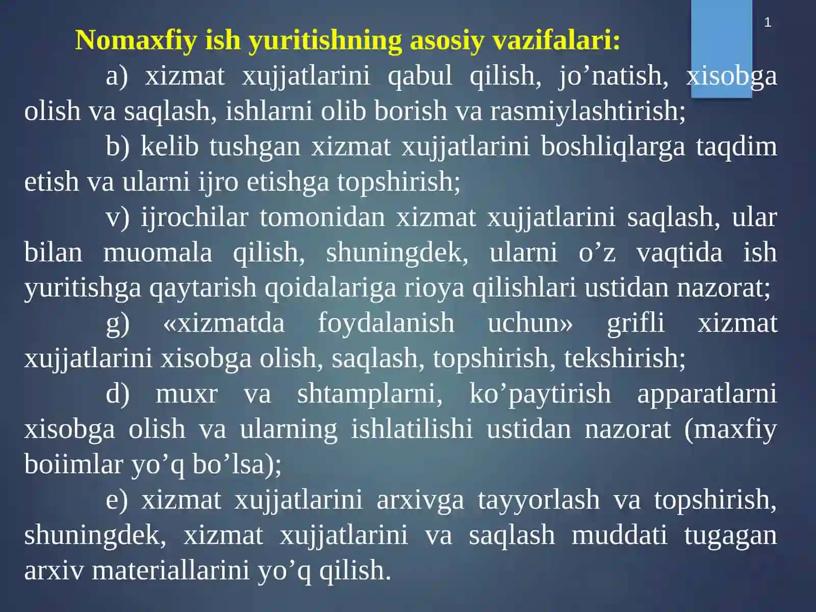 XIZMAT YOZISHMALARI 4