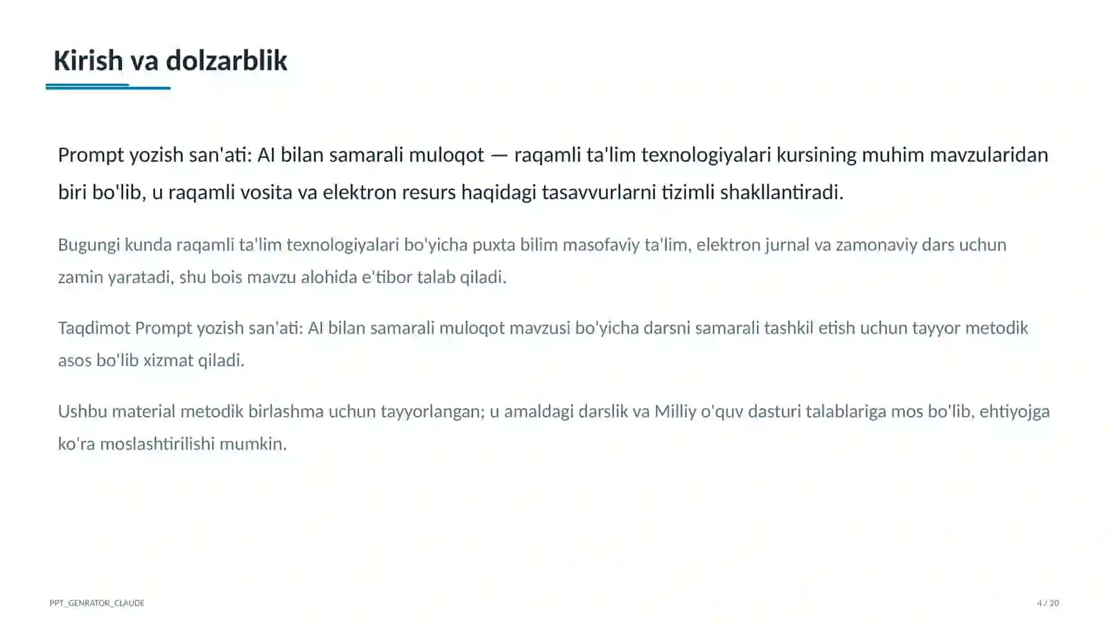 Prompt yozish san'ati: AI bilan samarali muloqot 4
