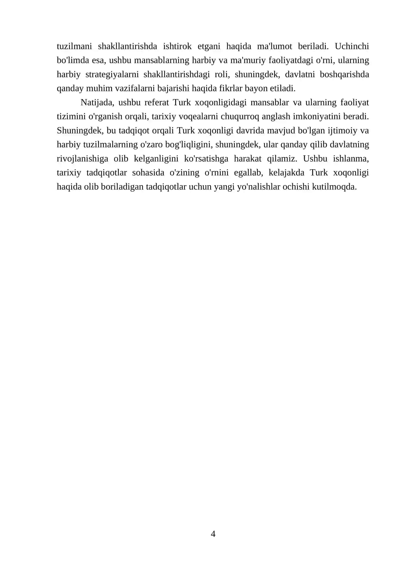 Turk xoqonligidagi mansablar va ularning faoliyat tizimi 4