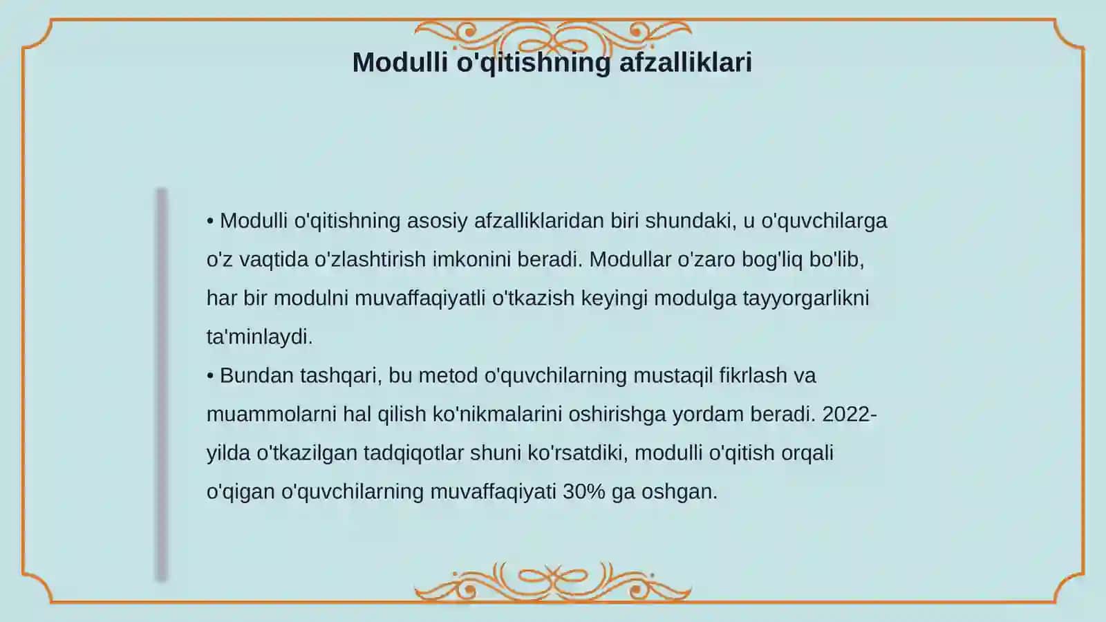 Модулли укитишнинг мохияти 4