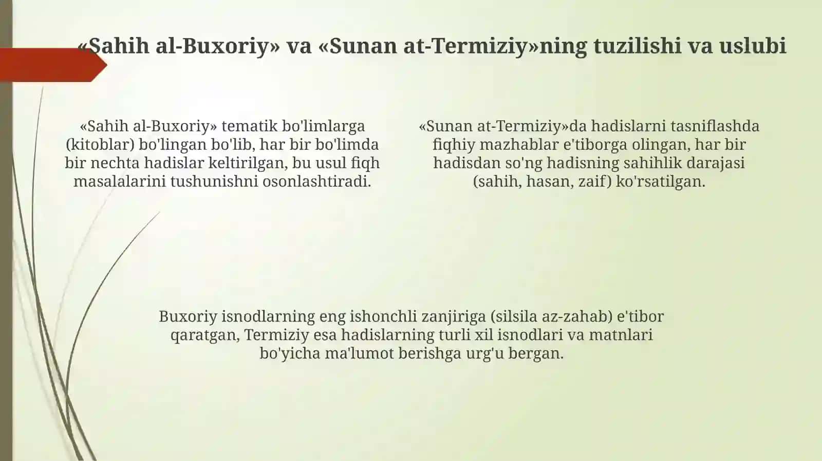 Imom Buxoriy va Imom Termiziyning hayoti va faoliyati 4