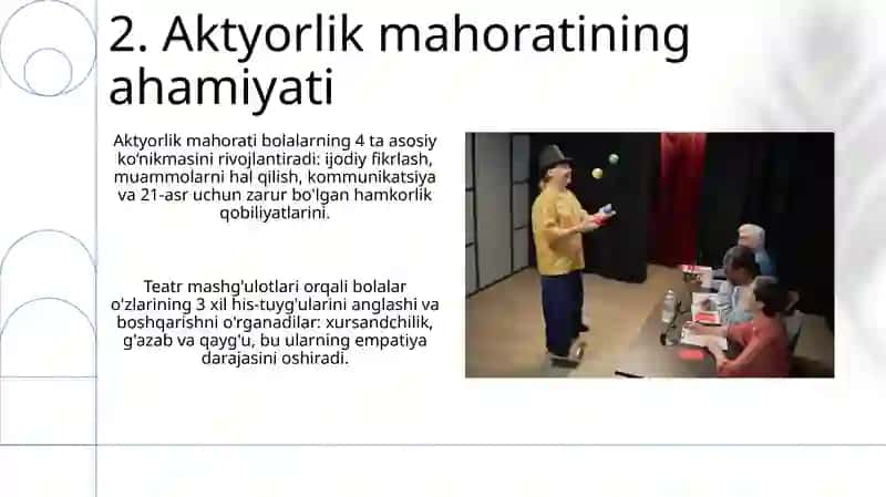 Aktiyorlik mahorati 4