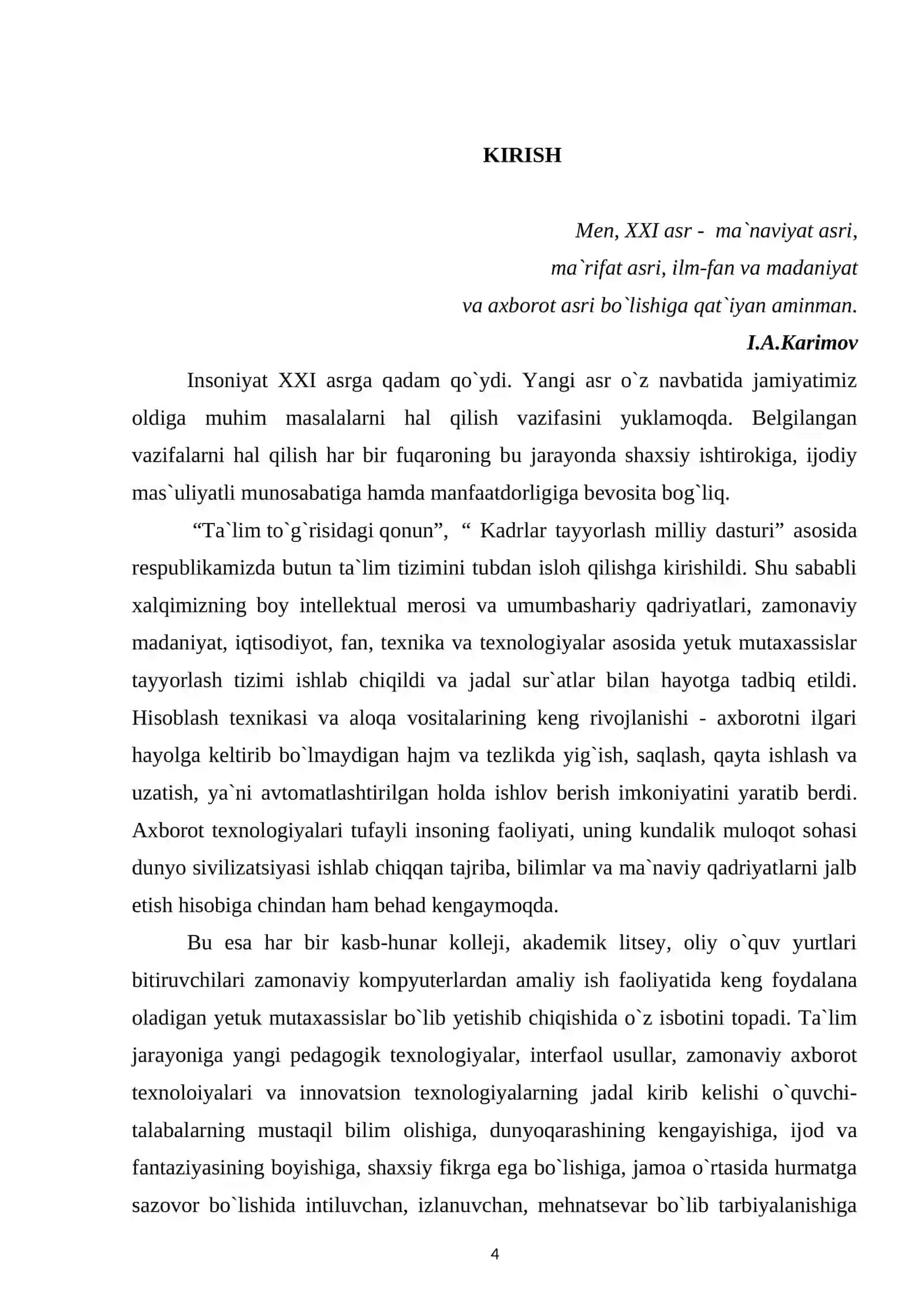 Determinantlar va ularning tadbig’i 4