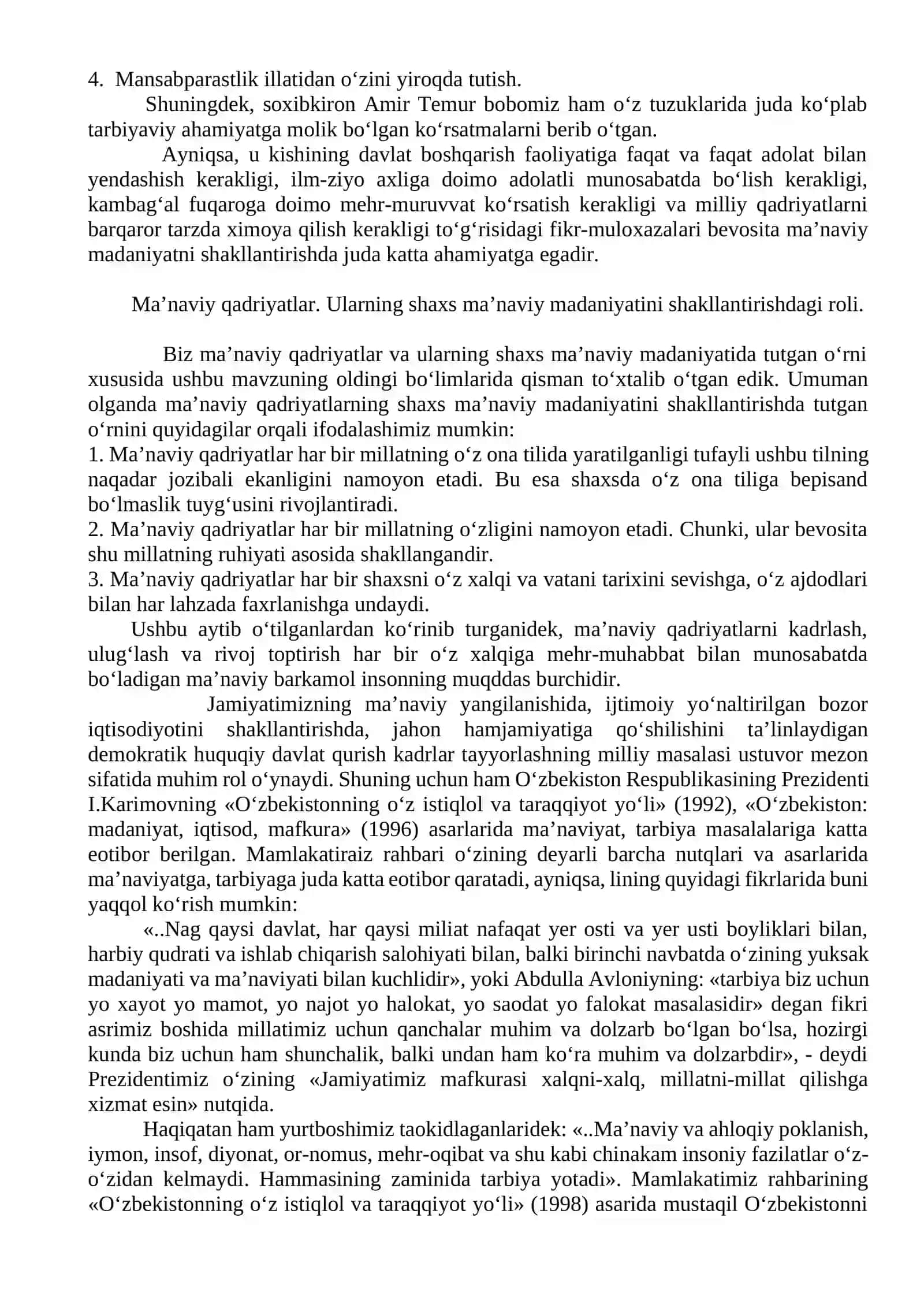 Ma’rifiy qadriyatlar va maqsadlar 4