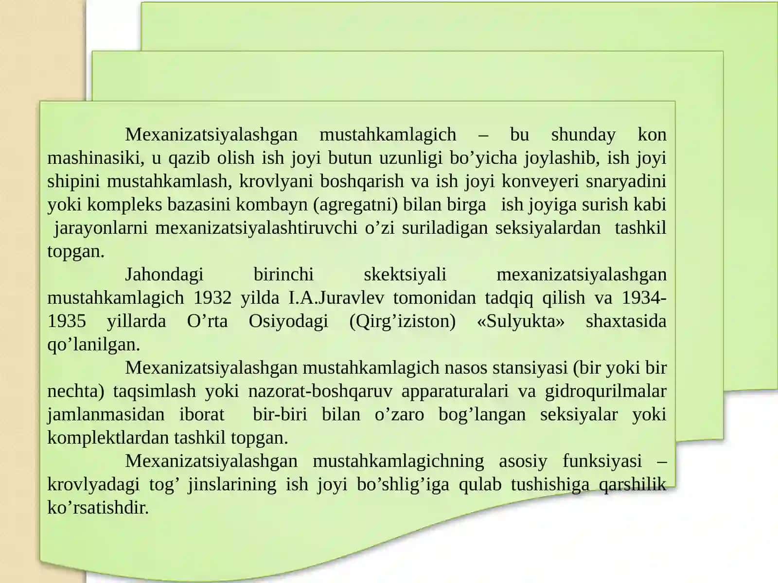 Ish joyini mexanizatsiyalashgan mustahkamlash uskunalari 4