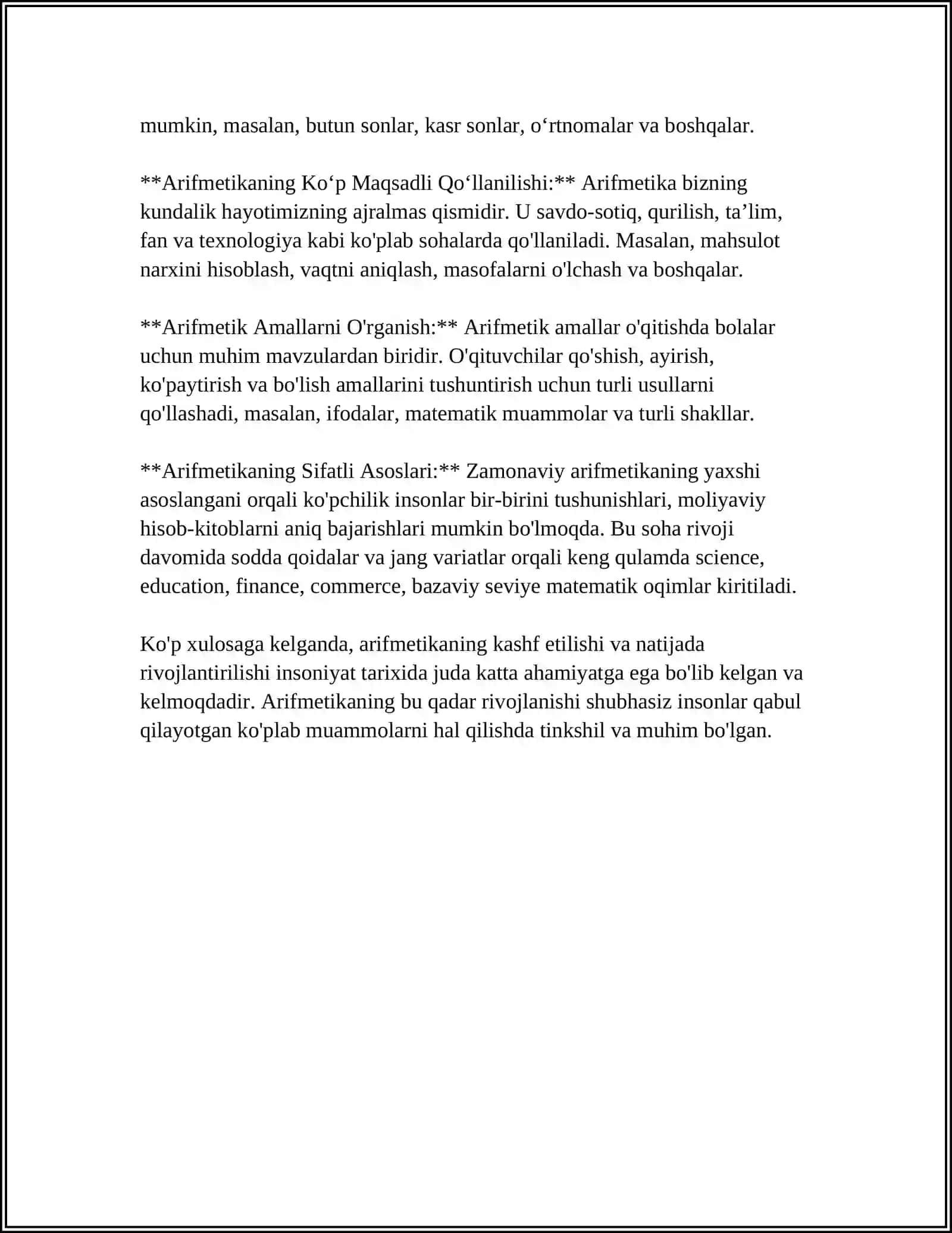 MUSTAQIL ISH Mavzu: MTT DA VA OILADA ILK QADAM DAVLAT OʻQUV DASTURI ASOSIDA MATEMATIKA BOʻYICHA ISHLARNI REJALASHTIRISH ASOSIDA MUSTAQIL ISH TAYYORLAB BER 4