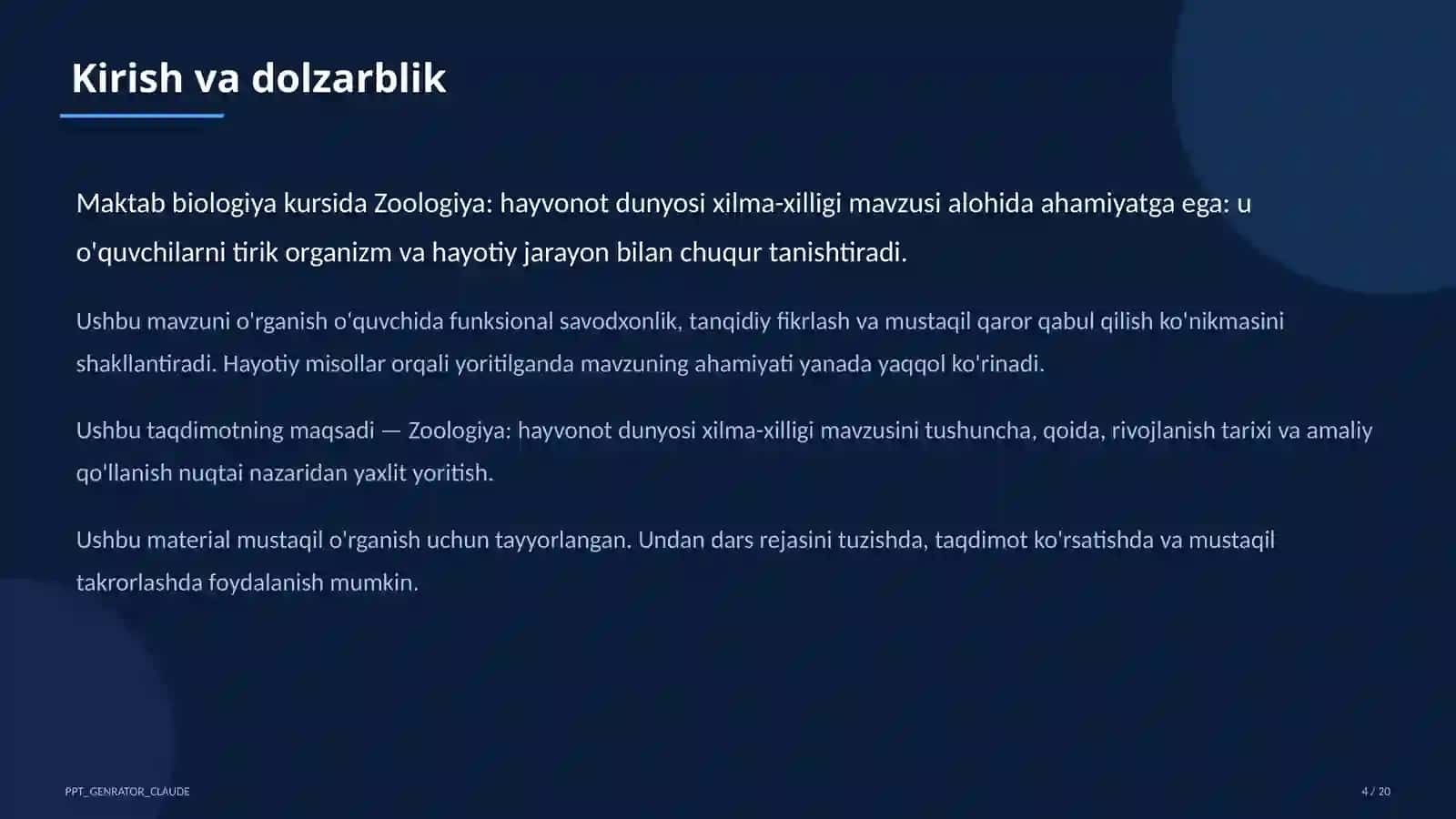 Zoologiya: hayvonot dunyosi xilma-xilligi (7-sinf) 4