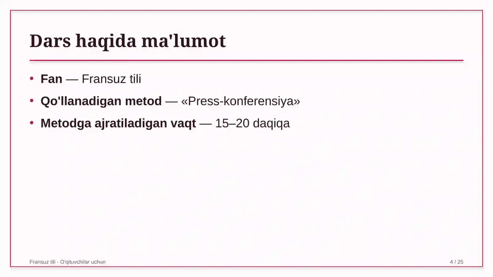 fransuz tili darslarida press konferensiya metodidan foydalanish 5206 4