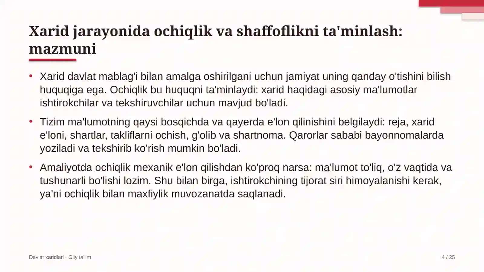 neft mahsulotlari savdosida xarid jarayonida ochiqlik va shaffoflikni ta'minlash 4270 4
