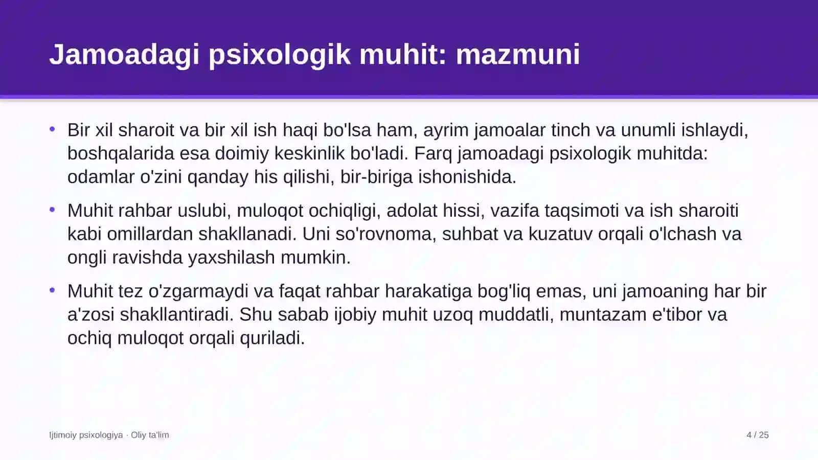 Logistika kompaniyalarida jamoadagi psixologik muhit 4