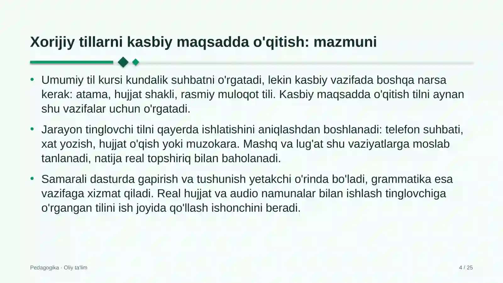 eksport faoliyatida xorijiy tillarni kasbiy maqsadlarda o'qitish 1898 4