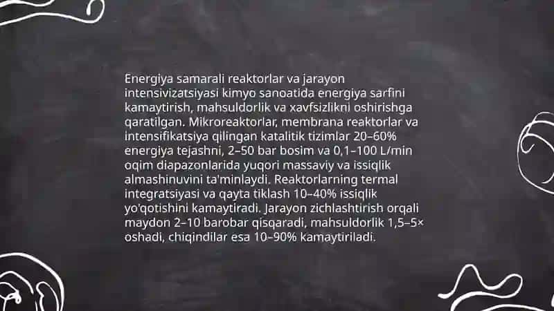 Yashil kimyo va barqaror ishlab chiqarish texnologiyalari 4