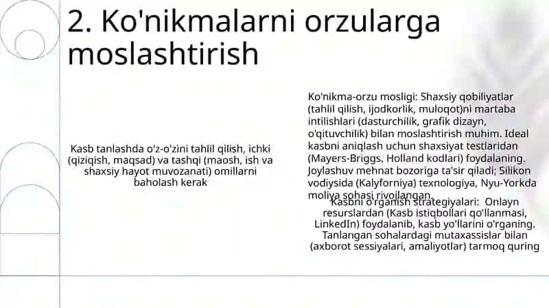 Kasb tanlash 4