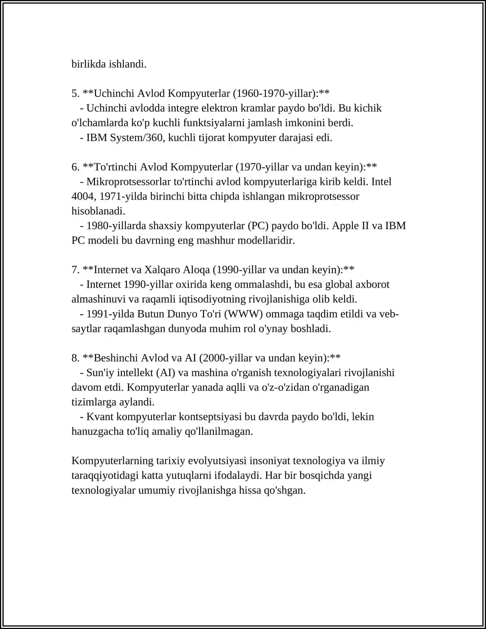 KOMPYUTER VA ULARNING TURLARI 4