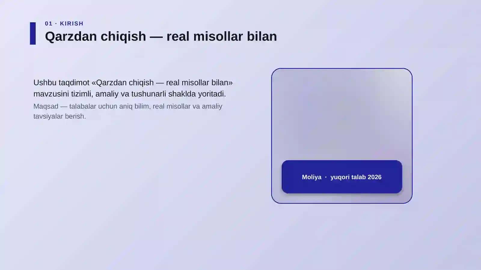 Qarzdan chiqish — real misollar bilan 4