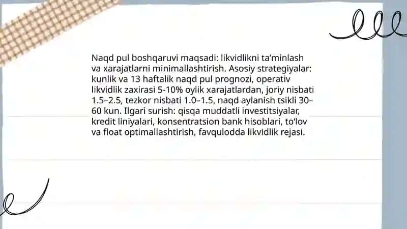 Aylanma aktivlar va ularning tarkibi 4