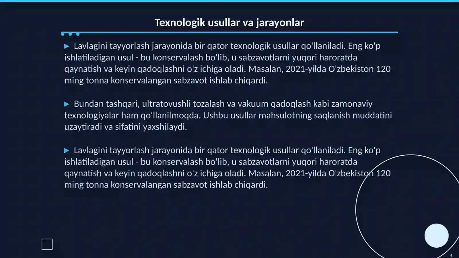 Oziq ovqat texnologiyasi asoslari Avliyoqulov Rasul 4