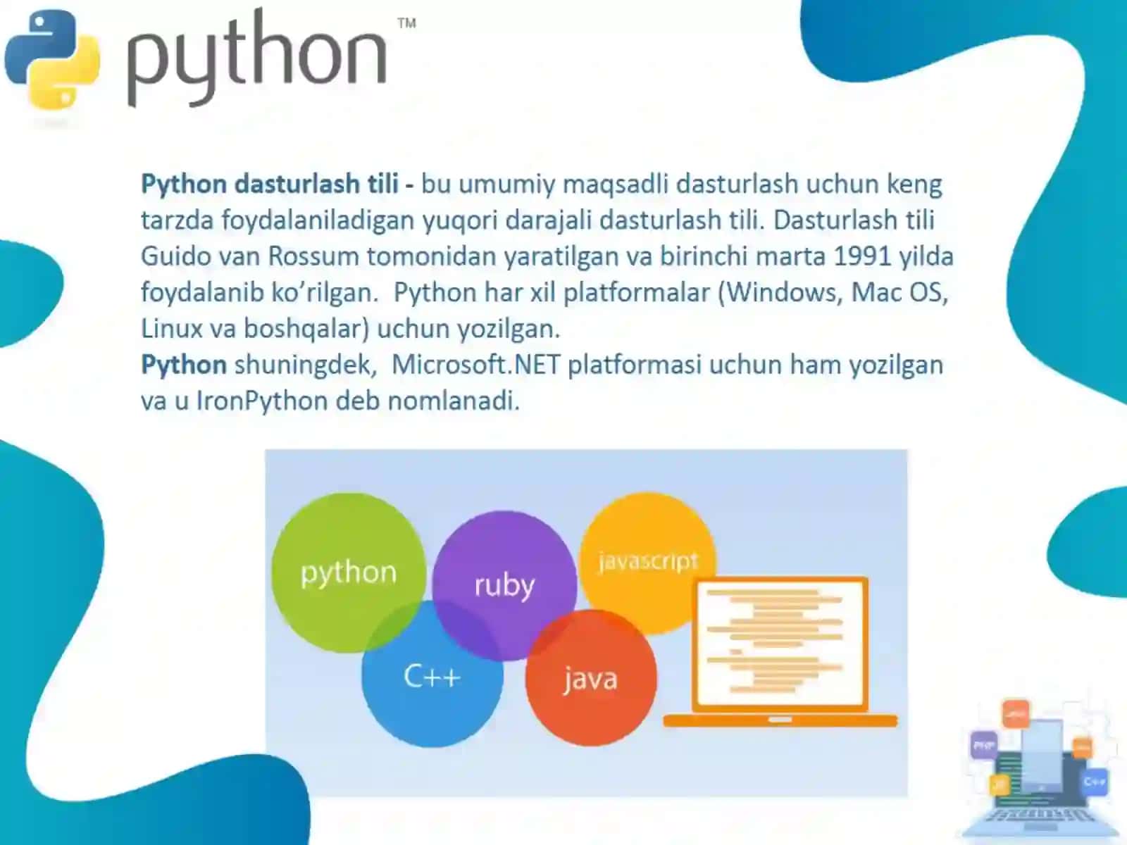 Python ma'ruza matni 4