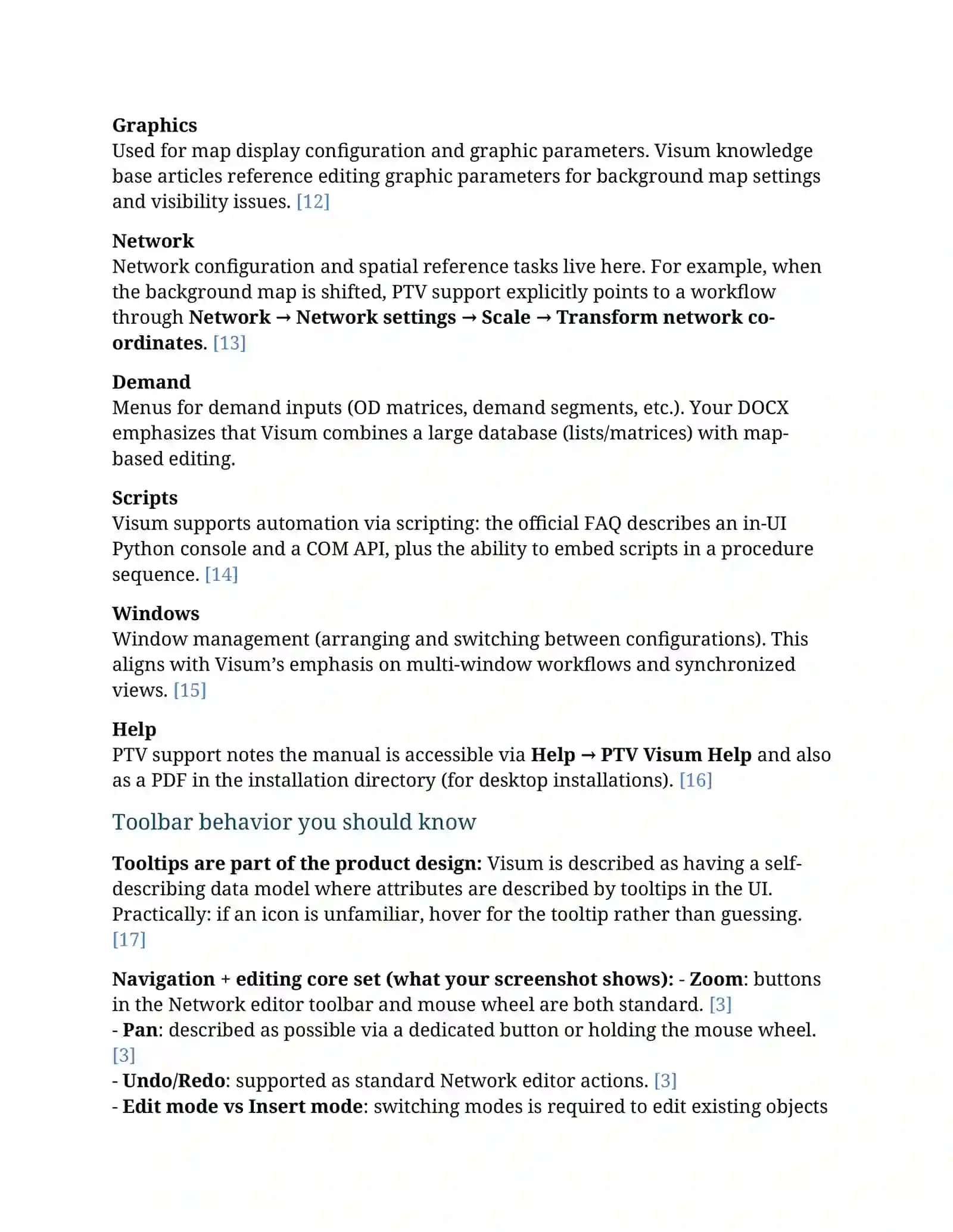 PTV Visum Uni 2026 Interface Tour and Practical User Guide 4