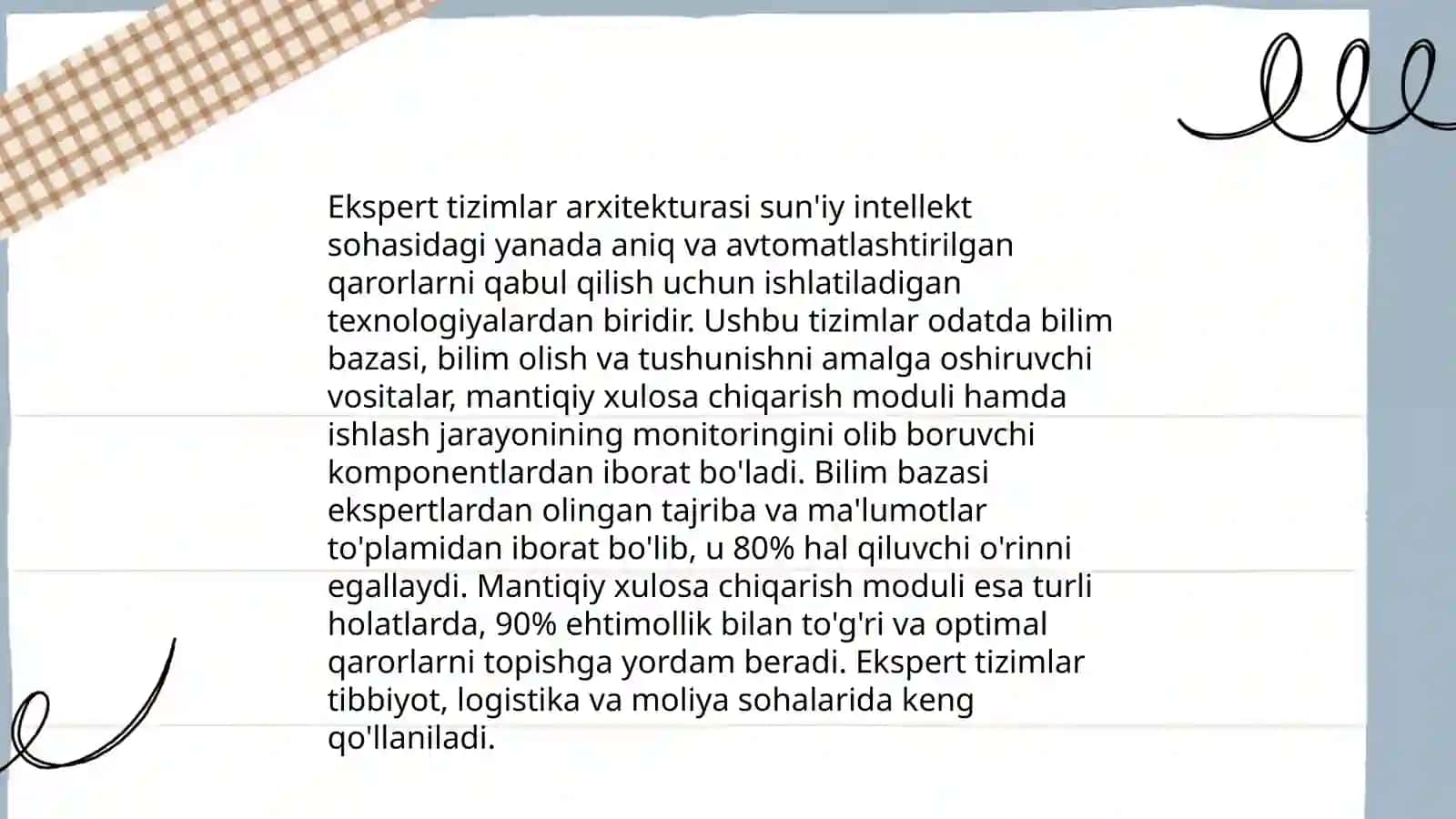 Ekspert tizimlar 4