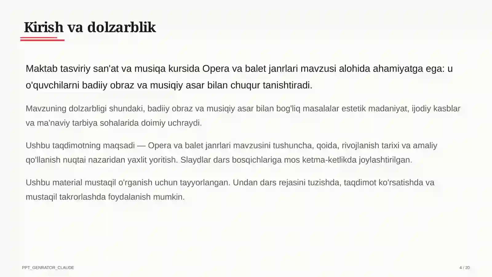 Opera va balet janrlari (6-sinf) 4