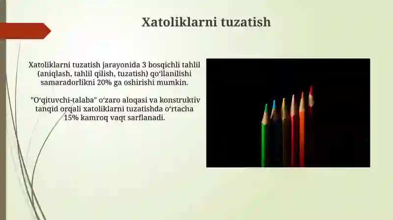 Samarali takrorlash usullari 4