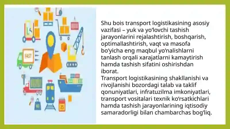 Transport logistikasining nazariy asoslari 4