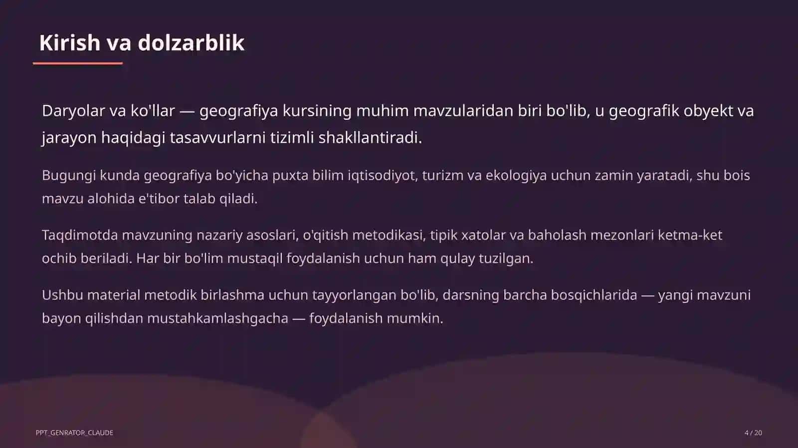 Daryolar va ko'llar (6-sinf) 4