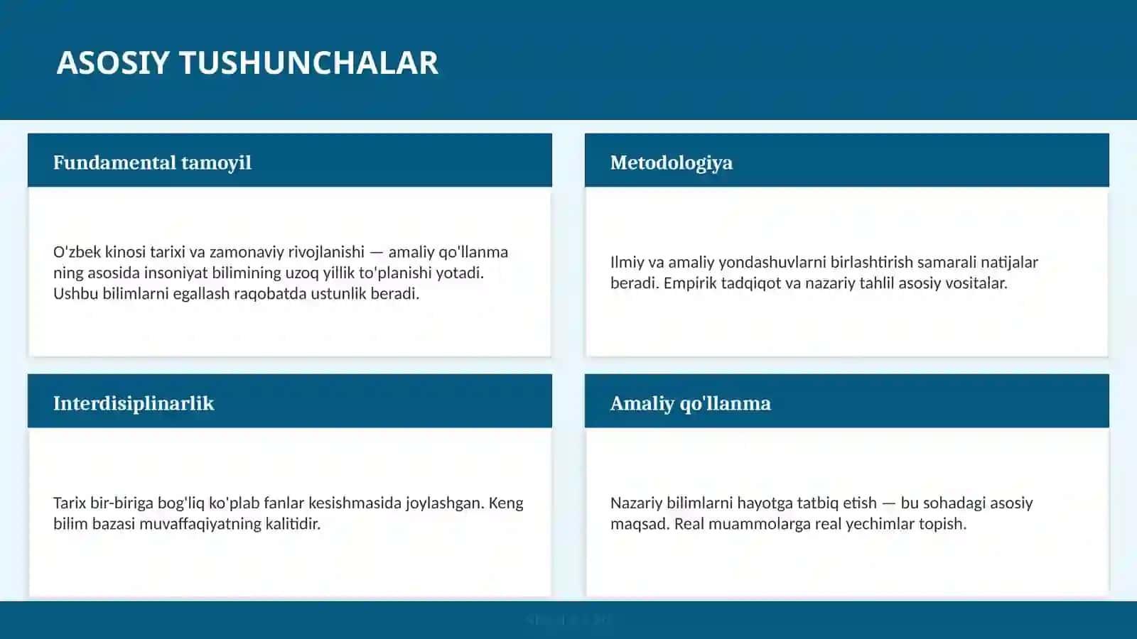 O'zbek kinosi tarixi va zamonaviy rivojlanishi — amaliy qo'llanma 4