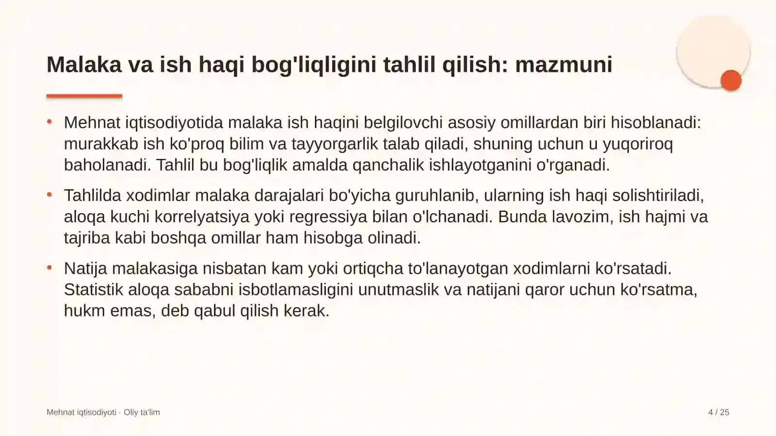 turistik axborot markazlarida malaka va ish haqi o'rtasidagi bog'liqlikni tahlil qilish 8888 4